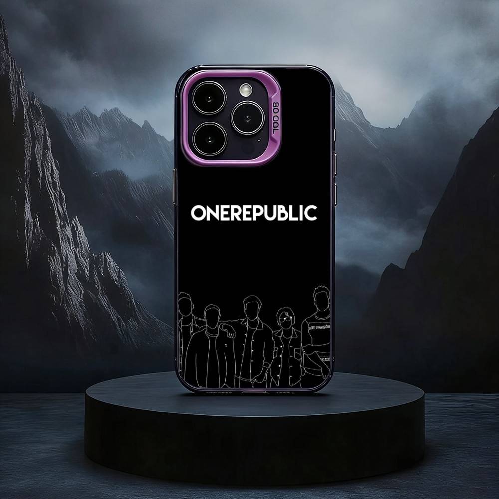 Pop Rock Band Onerepublic Phone Case For iPhone17,16,15,14,13,12,11 Plus,Pro Max Black Candy Silver Phone Case