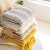 Acrylic Knitted Shawl Blanket Geometric Cable Knit Throw Blanket For Office Couch Sofa Blanket Autumn Winter Cozy Nap Blanket