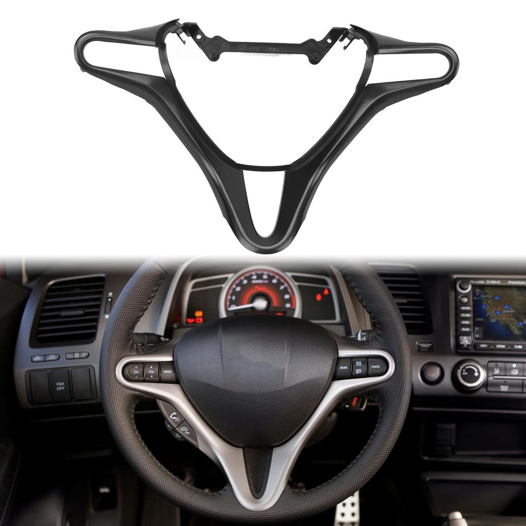 Steering Wheel Trim Cover 78540‑SVA‑A01ZA Stylish Look Steering Wheel Panel Decor Sticker for   8th FD2 2006 To 2011