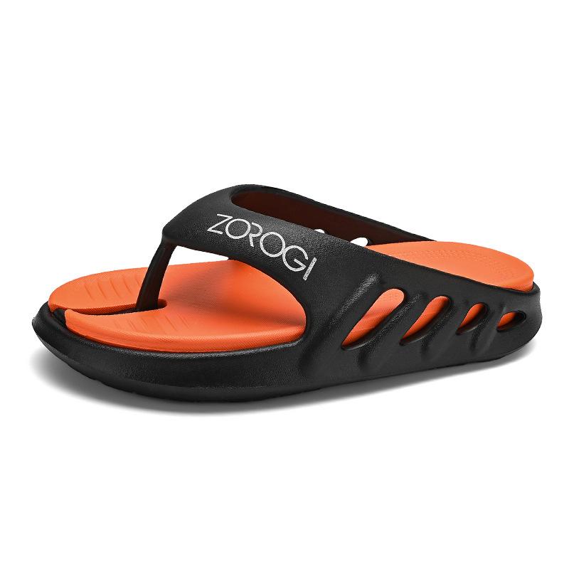 Summer simple flip-flops men's Korean version of pinch-footed beach shoes comfortable soft sole casual personality fashion slippers men