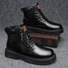 Luxury Brands Riding Boots Walking Shoes for Men Outdoor Boots Men's Ankle Boots Winter New High Top Casual Shoes Classic Design