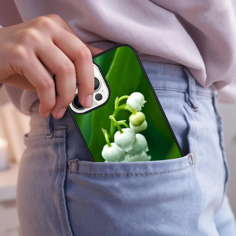 Lily of the Valley Flower Phone Case For iPhone 17 Air 15 16e 14 13 Pro Max Coque 12 11 Pro Max PLUS Cover