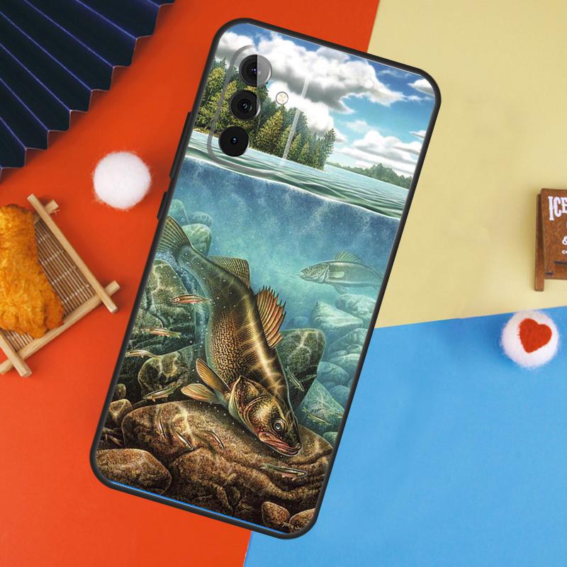 Fishing Gear Fish Case For Samsung Galaxy A14 A34 A54 A55 A35 A15 A73 A53 A33 A23 A13 A12 A32 A52 A51 Cover