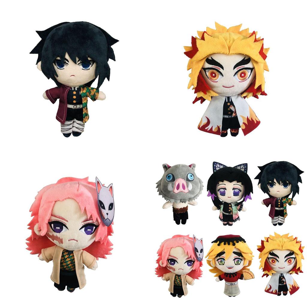 Adorable 20cm Soft Plush Doll Featuring Kimetsu No Yaiba Demon Slayer Theme For Kids' Gift