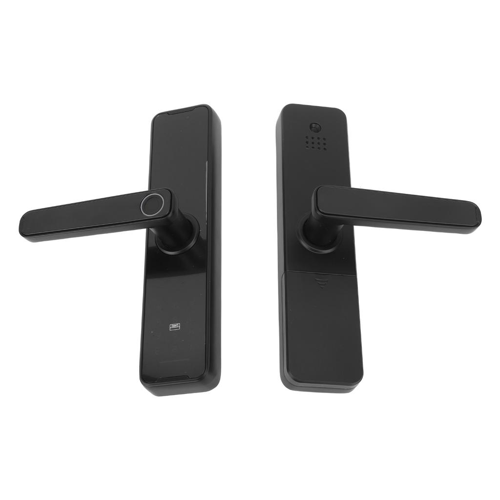 Fechadura Inteligente Inteligente de Impressão Digital Chave de Cartão de Deslize Senha Fechadura Eletrônica para Porta de Madeira