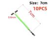 10Pcs T-Shape 3 Way Rolling Fishing Swivel Cross Line Steel Wire Leader Arm Fluorescent Balance Connector Saltwater Rig Tackle