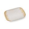 Golden Waterfall Melamine Rectangular Plate