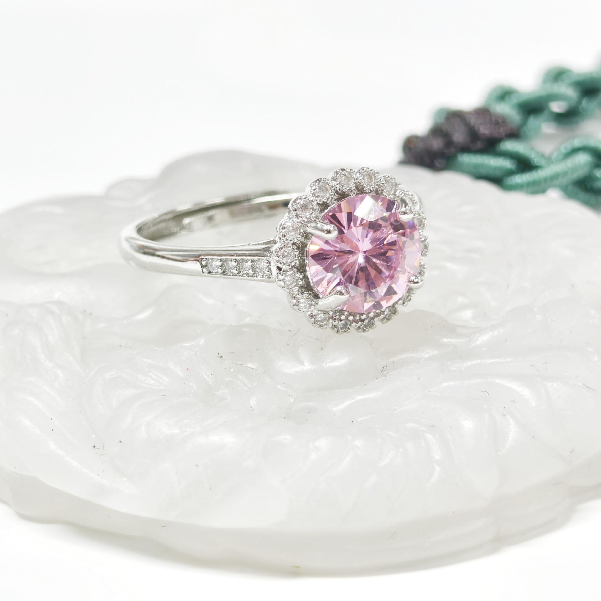 

Gusen Jewelry: Creative Women s Zircon Gemstone Ring - European & American High-End Fashion Wedding Accessory