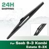 Wycieraczki tylnej szyby,Wysokiej jakości wycieraczki na każdą porę roku Zamiennik dla Saab 9-3 Kombi Estate 9-3X,Guma naturalna Bagnet,Łatwe w montażu 12″