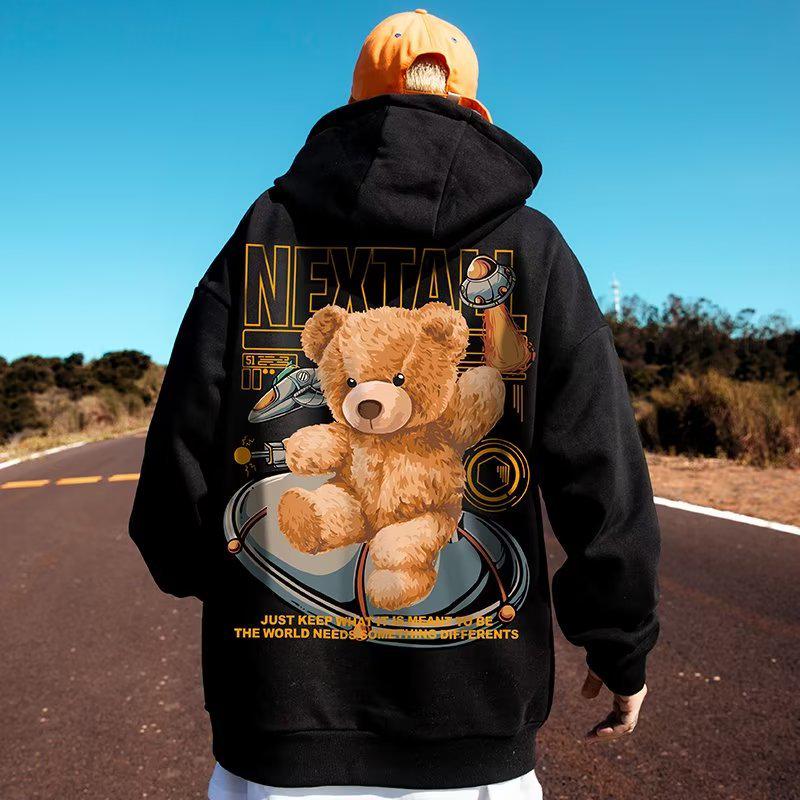 

Мужская свободная толстовка с капюшоном - осенне-зимний уличный стиль, модная толстая куртка с бархатной подкладкой 5XL