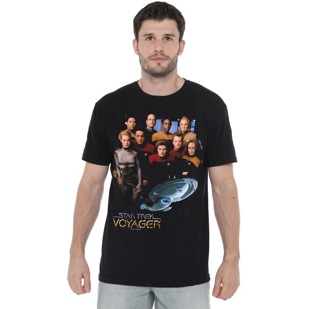 Star Trek Voyager Crew T-Shirt S-5XL, Black 4XL