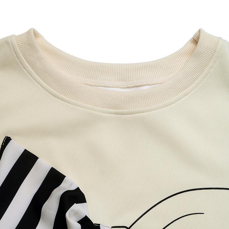 Women's Fashion Casual Spring Autumn Stripe Print Long Sleeve O-Neck Blouses Shirts