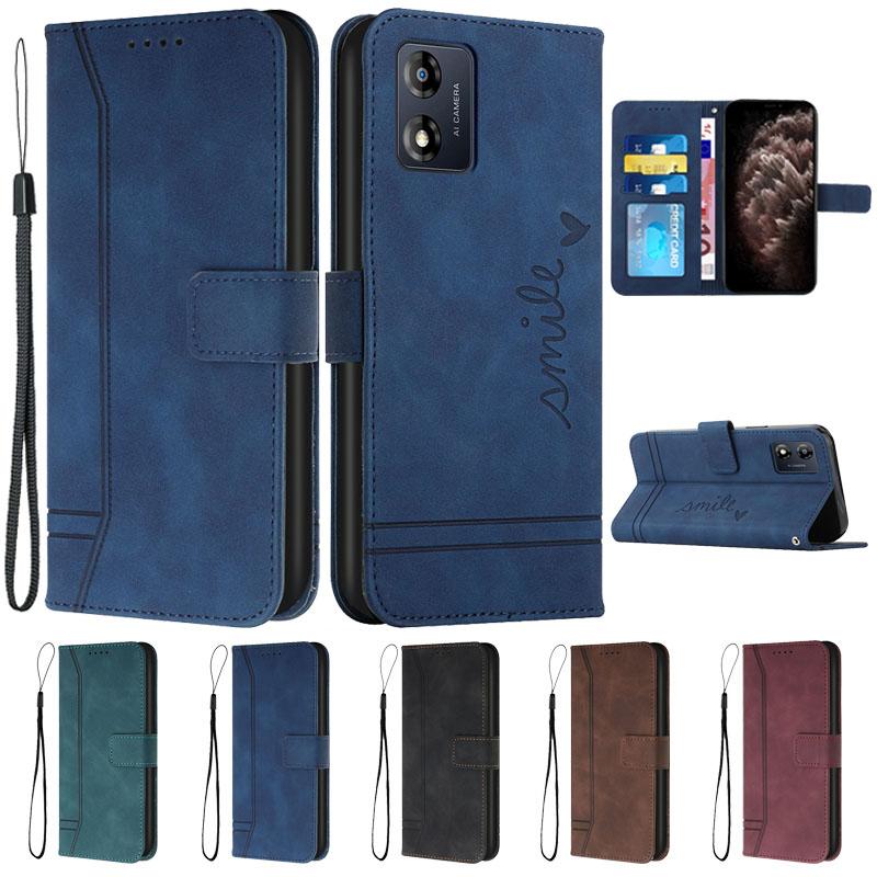 

Для Motorola Moto E13 Чохол MOTO E13 Coque Leather Wallet Flip Book Cover on sFor Motorola E13 MotoE13 E 13 Phone Case Fundas Moto E13 вина червоного кольору