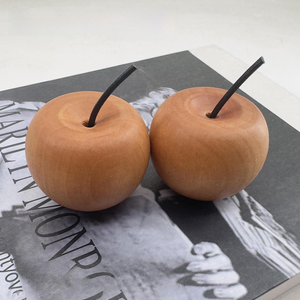 Wooden Apple Aromatherapy Car Diffuser With Incense Holder For Office And Home Decor