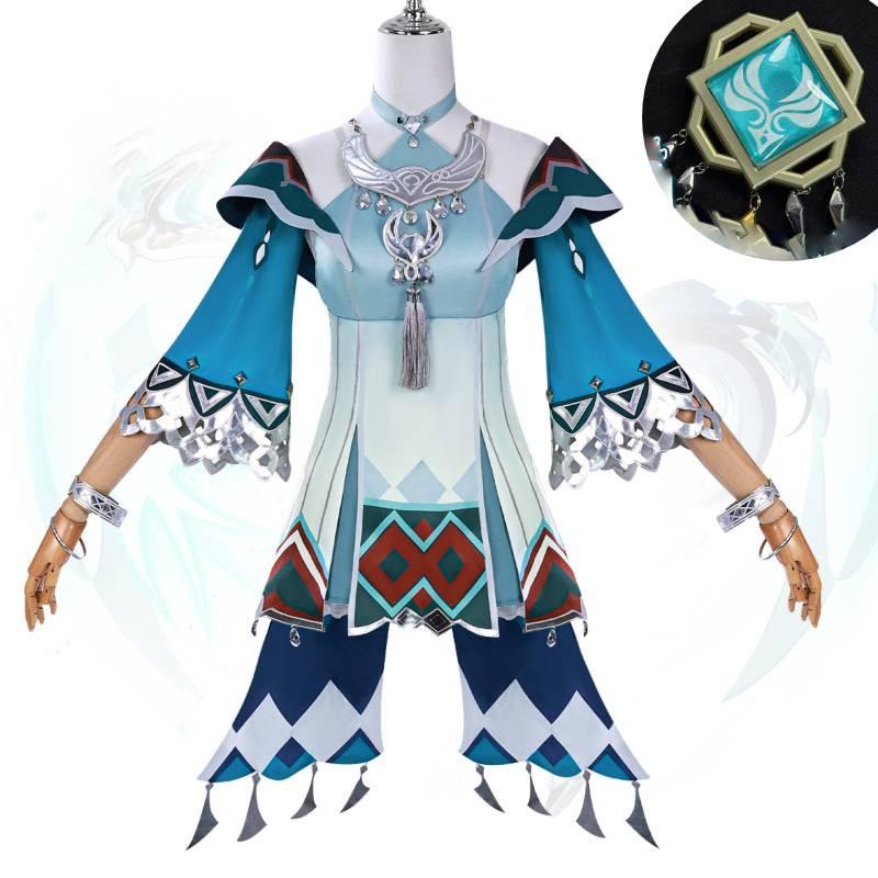 Lan Genshin Impact Yan Cosplay Costume Halloween Party Role Play Gift Fashion