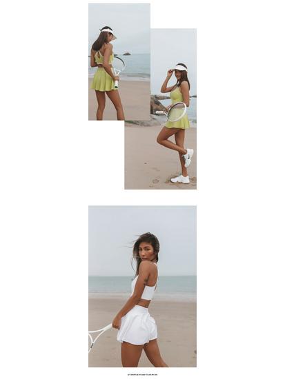 Women's European & American Style Tennis & Yoga One-Piece: Outdoor Sport & Fashion Training Suit