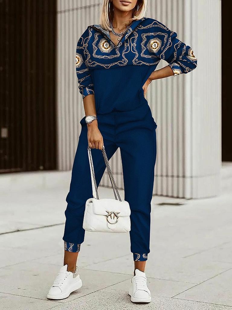 Fall Winter New Women's Clothing Sets for Work, Long Sleeve Tops and Pants