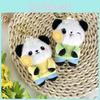 Sunflower Panda Plush Toys Bag Hanging Accessories Keychain Pendant Souvenir