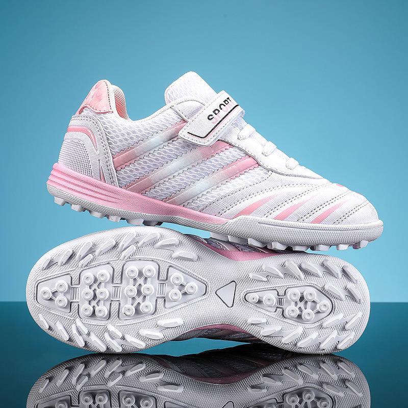Training Children's Football Shoes Men's Summer Velcro Boys Spikes Children's Mesh Girls 2025 Elementary School Children's Broken