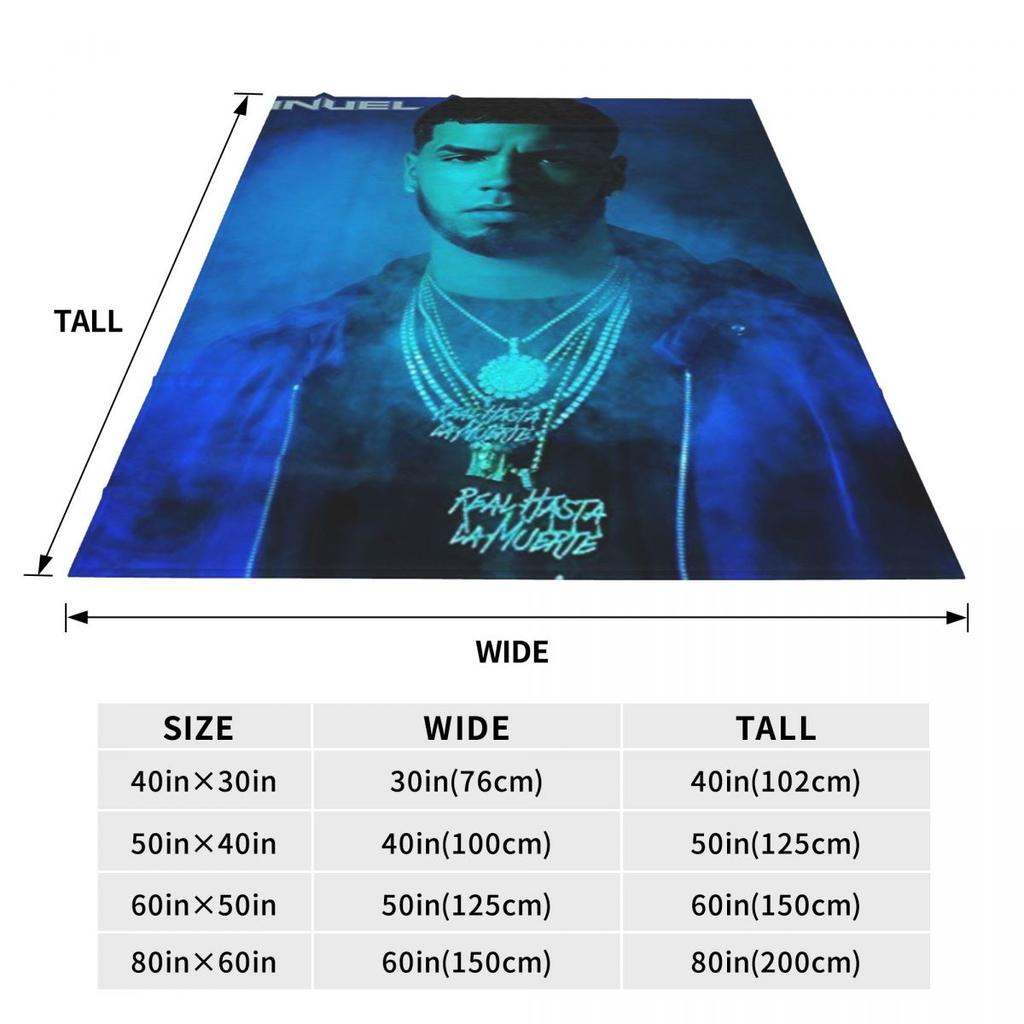 Anuel AA Blanket Singer Travelling Flannel Bedding Throws Super Soft Couch Chair Design Bedspread Gift