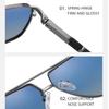 Fashion Square Polarized Sunglasses Men High Quality Spring Hinge Sun Glasses Anti-glare Driving Travel UV400 Lens Goggles