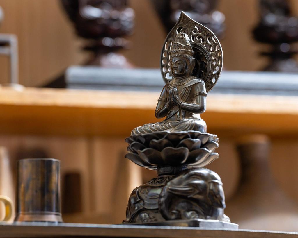 Buddhist Statue Fugen Bodhisattva 15cm Makita Shuun Original Model In the Years of the Dragon and Zodiac Guardian Deity Zodiac Takaoka Copperware