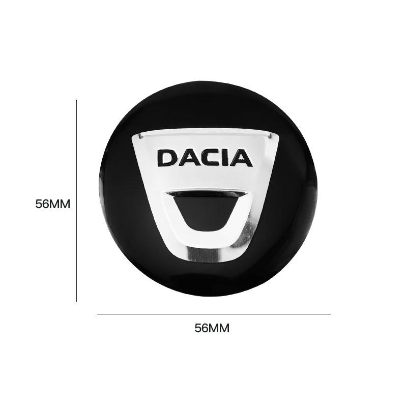 4 ks 56mm Auto Znak Auto Středové Krytky Kolek Pro Dacia Duster Logan Sandero Stepway Dokker Lodgy MCV Spring