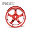 4Pcs 1/10 Aluminum Alloy Wheel Hub Accessory RC Parts Fit for HSP 94123 Touring Drift CarRed