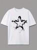 Casual Grafisch T-shirt voor Unisex - Korte Mouw Ronde Hals
