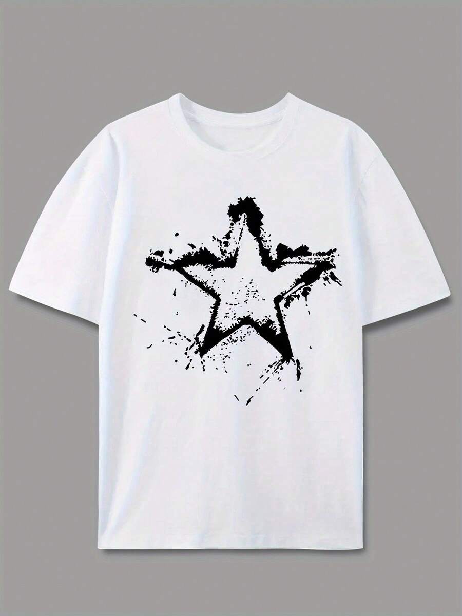 Unisex s Casual Graphic T-Shirt - Short Sleeve Crew Neck M