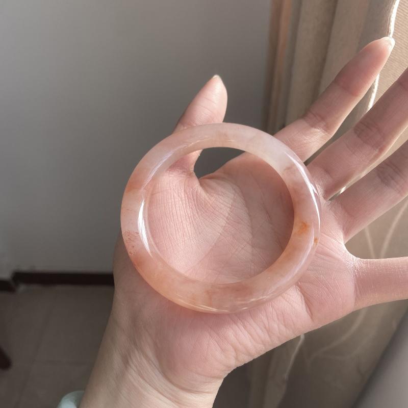 

Натуральный браслет Jinsi Jade, модный браслет с изумрудом и подвесками, женский подарок 54MM