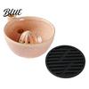 Stylish Kitchen Counter Accessories Berry Swirl Draining Bowl with Silicone Pad Ceramic Retro Kiln Fruit Washing for Fired Colander Compact Strainer