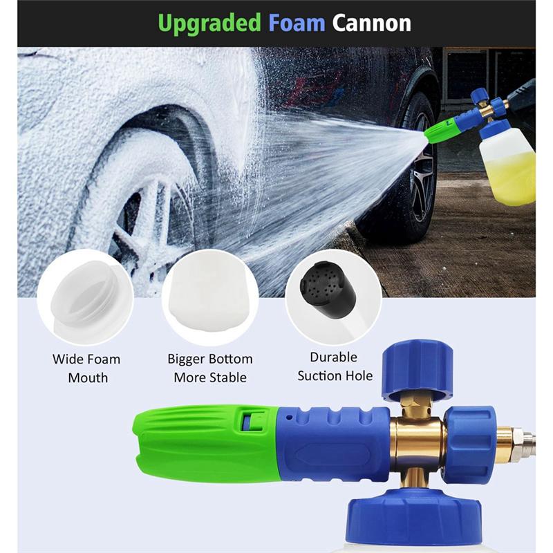 ABMH-Foam Cannon,1L Snow Foam Lance For Karcher K2 K3 K4 K5 K6 K7 Pressure Washer,Car Foam Jet Sprayer For Pressure Washers