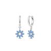 S925 Silver Elegant Purple Grape Cluster Dangle Earrings Handmade Fashion Jewelry For Women