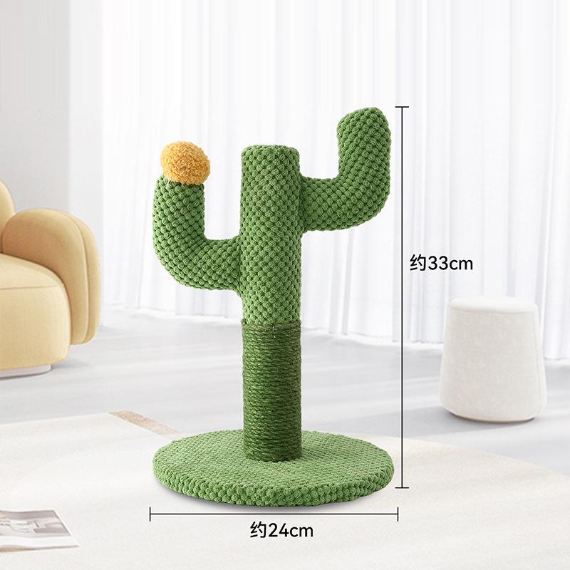 

Cactus Cat Tree Scratching Post Climbing Tower Toy for Cats Pet Supplies