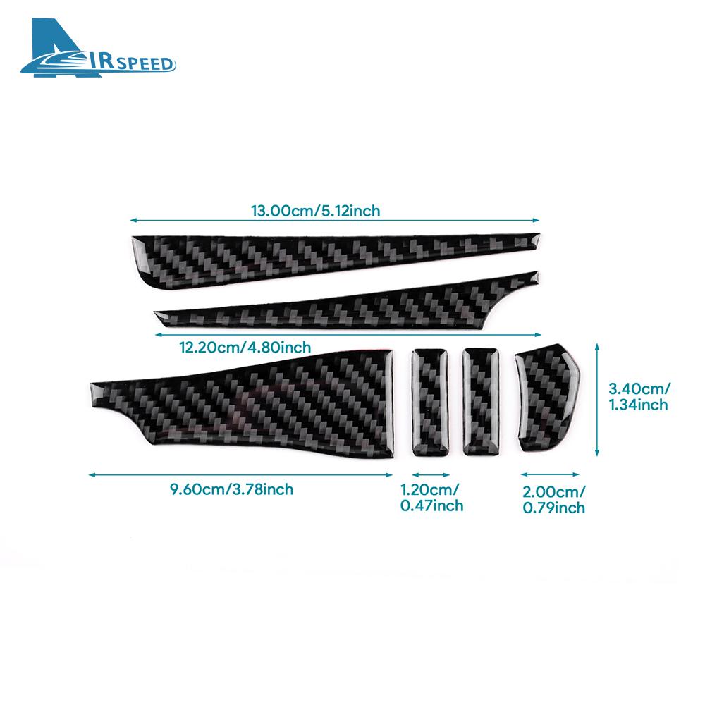 ZATR1 Real Soft Carbon Fiber Sticker For Mazda 3 BP Axela 2019 2020 2021 2022 2023 2024 2025 LHD RHD Car Center Console Accessories