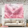 2D Aesthetic Pink Clouds Banner, Angel Wings & Crown Party Decor