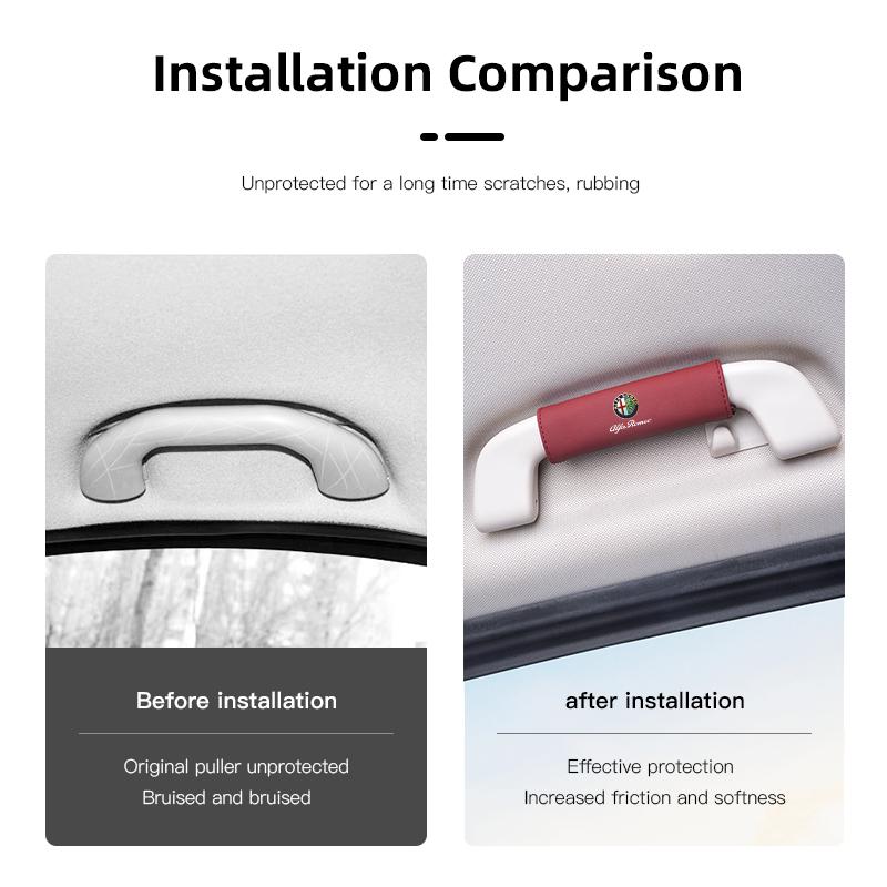 Car Interior Cars Door Handles Covers Roof Handle Cover For Alfa Romeo Giulietta Mito 159 Giulia Stelvio 156 147 Tonale Brera
