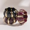 Acrylic geometric round splicing bracelet dark wind personality unique feeling jewelry