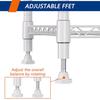 5-Wire Shelving Metal Storage Rack Adjustable ShelvesStanding Storage Shelf Units for Laundry Bathroom Kitchen Pantry Closet Wh
