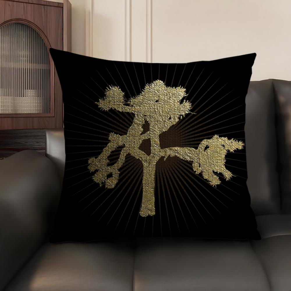 Rock UU Band Music Cushion Cover Natural Linen Organic Fabric DoubleSided Printing Sofa Home Decor Gift Pillow Case