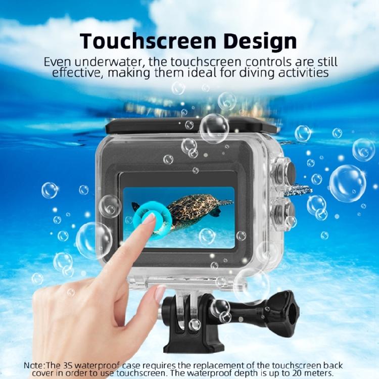 Underwater Housing Case For 360 GO3/3S Cameras Easy Touch Control Optional 30 Meter Dive Capacity