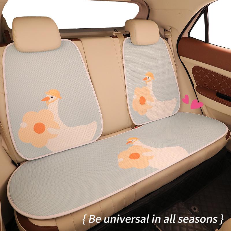 Cartoon Duck Ice Silk Car Seat Cushion for Jetour Traveller Dasheng X70 Plus