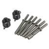 8 Piece Air Rivet Hammer Bit Set 40Cr Steel Smoothing Pneumatic Air Hammer Bits with Spring