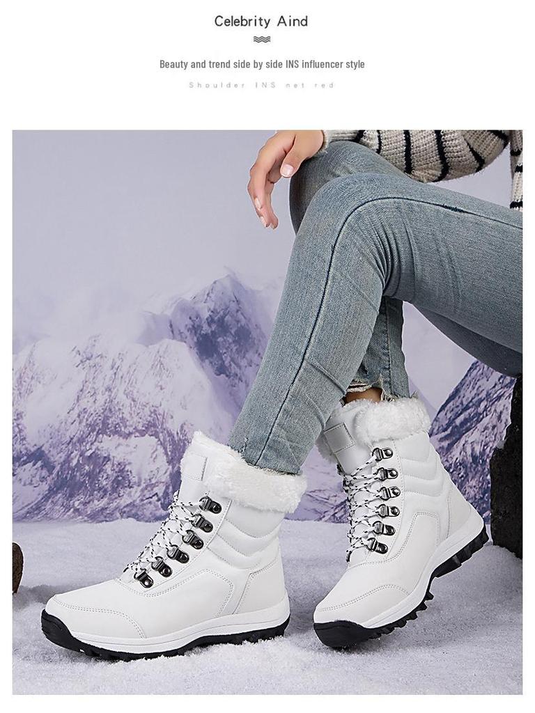 Unisex Thick Plush Winter Snow Boots
