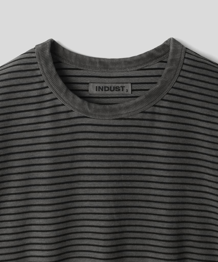 INDUST Pigment Washed Striped Short Sleeve T-Shirt_3 Colors