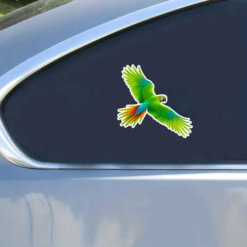 Car Stickers Colorful Parrot Animal Waterproof Styling Automobiles Motorcycle Exterior Accessories Vinyl Decals TM313