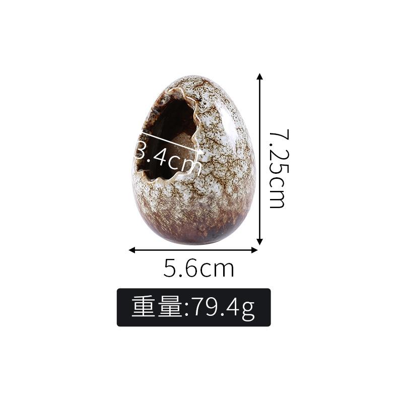 

Tea Set Decoration Creative Egg-shaped Tea Pet Decoration Desktop sushi seafood sashimi Decoration Small bottle Dry Ice Cup