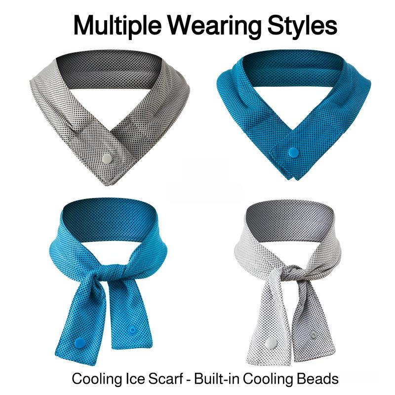 Cooling Ice Scarf Summer Quick Dry Neck Wraps Absorb Sweat Wiping Towel Breathable Multicolor Outdoor Cycling Sports Ice Bandana
