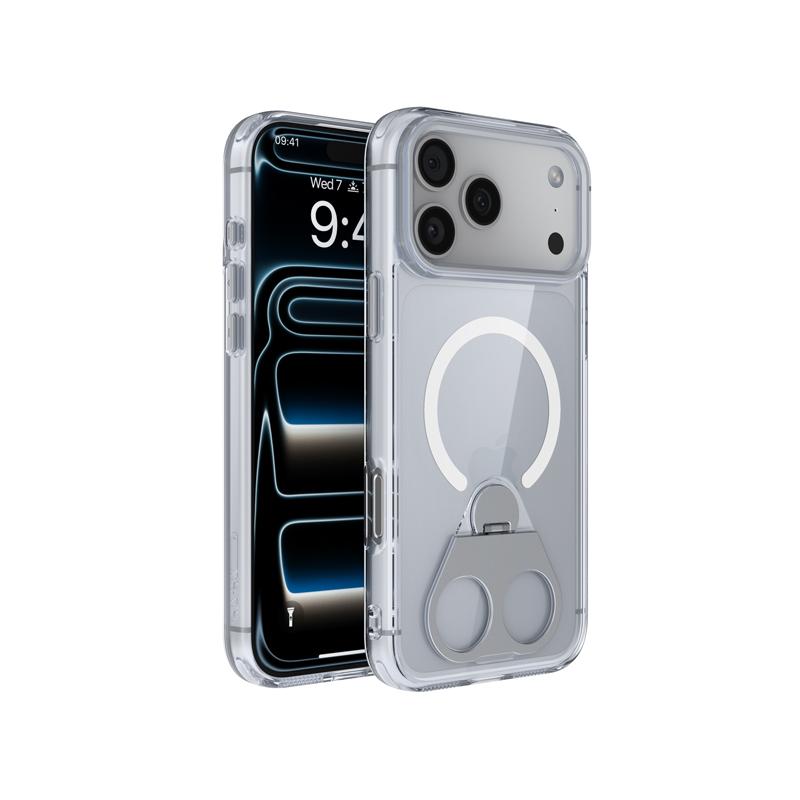 Hot Selling High Clear Phone Cover Stand Magnetic Shockproof Custom Luxury Phone Case for iphone 17 Pro Max For iPhone17 Pro прозрачный